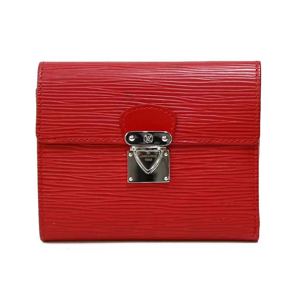 LOUIS VUITTON Bi fold Wallet Epi Leather